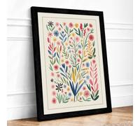 Study Botanical Framed Wall Art Print A3 Black