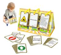 Study Cards Toys - Printed Board Illustration Series, Cognitive Understanding Tool, Reference System Traffic Significance Explanation, Educational Interaction Group | Home Travel Preparation
