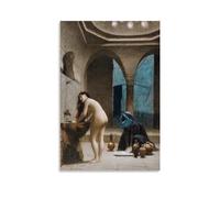 Study For A Maure Bath, Turkish Woman In The Bath By Jean-Leon Gerome Painter Artwork Poster Room Aesthetic Print Art Wall Painting Canvas Gifts Modern Bedroom Decor 24x36inch(60x90cm)