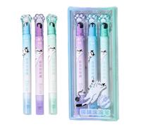 Study Highlighters - Decorative Pens with Two Ends for Notebooks | Multicolour Marker Set with Luminous Ink Tips for Students to Highlight Study Planning Journals, 5.31 x 0