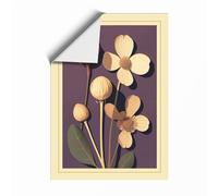 Study in Contrast Botanical Unframed Wall Art Print A3 (42×29.7cm), Wall Decor for Living Room, Bedroom, Office & Home, Art Gift