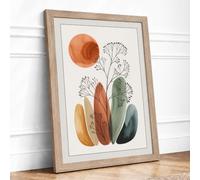 Study in Watercolour Botanical Framed Wall Art Print A1 (84.1×59.4cm)