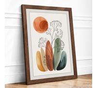 Study in Watercolour Botanical Framed Wall Art Print A1 (84.1×59.4cm)