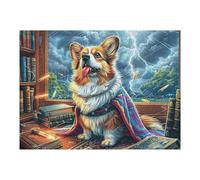 Study Magic Cute Cat 500 Pieces Jigsaw Puzzles Animal Pet Wildlife For Men Educational Decompression Adults Anxiety Memory Care Mothers Valentines Gift Eco Friendly Material 500 PCS