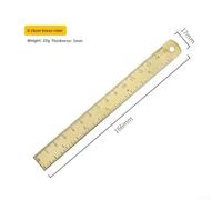 Study Measuring Ruler Set with Triangle Or Plus Protractor Metric and for Imperial Cartography Mini Retro Metal Ruler for Drawing Drafting Geometry Scale Plus Office Ruler Brass Use（D）