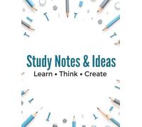 Study Notes & Ideas: Notebook to Learn, Think & Create | 8.5 x 11, 100 Pages, Half Lined Half Blank Journal | Perfect for Students, Brainstorming, Diagrams & Practical Studies.