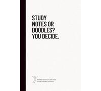 Study notes or doodles? You decide. A5 notebook where genius plans and stick figures coexist : A5 notebook