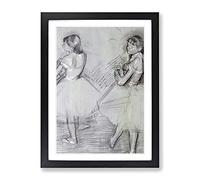 Study Of Ballet Ballerina Dancers Vol.2 By Edgar Degas Classic Painting Framed Print | A3 Black Framed Wall Art | Ready to Hang | Classic Historical Picture | Living Room Bedroom Lounge Office