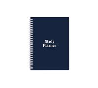 Study Planner - A5 size with sturdy 450gsm card covers & quality 100gsm paper - Double Strength White Wire - Perfect Academic Planner for Students of all ages (Daily Format - 100 days of study)