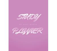 Study Planner for Students. 90 days worth, Pink cover.