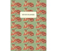 Study Planner: Undated Academic Organiser for 52 Weeks of Productivity: Green Tiger Cover