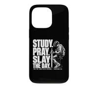 Study Pray Slay The Day Christian Warrior Proverbs 2:6 Case for iPhone 13 Pro
