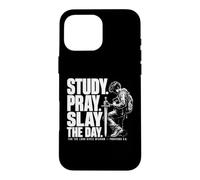 Study Pray Slay The Day Christian Warrior Proverbs 2:6 Case for iPhone 16 Pro Max