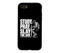 Study Pray Slay The Day Christian Warrior Proverbs 2:6 Case for iPhone SE (2020) / 7/8