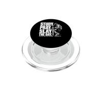 Study Pray Slay The Day Christian Warrior Proverbs 2:6 PopSockets PopGrip for MagSafe