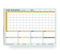 Study Revision Weekly Daily Planner Pad 52 A4 thick 100gm sheets for Students School College Academic University Revision Exams To Do List Jotter Pad #1583