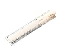Study Ruler 30 Cm Foldable Drafting Tool with Lightweight, A