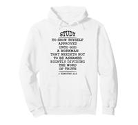 Study to Show Thyself Approved Unto God, King James Bible Pullover Hoodie