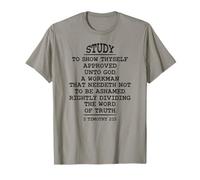 Study to Show Thyself Approved Unto God, King James Bible T-Shirt
