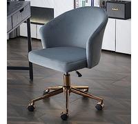 Study Vanity Bedroom Swivel Task Chair with Ergonomic Design - Adjustable Height Stool