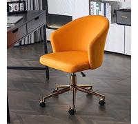 Study Vanity Bedroom Swivel Task Chair with Ergonomic Design - Adjustable Height Stool