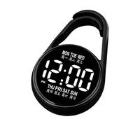 Study Watch with Clip for Companion Watch | Waterproof Digital Pocket | Precise Smart Night Glow Travel Commute Exam Preparation Outdoor Test Cordin