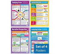 Studying Prose Classroom Posters - Set of 4 - EXTRA LARGE A1 (850mm x 594mm) - Gloss Paper - English Language Secondary School Wall Charts by Daydream Education
