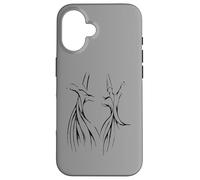 Studying The Dervish Mysticism Black Silhouette Case for iPhone 16