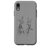 Studying The Dervish Mysticism Black Silhouette Case for iPhone XR