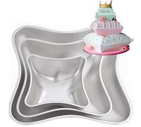 Studyset 3Pcs/Set Cakes Pan Cake Baking Mold,DIY Pillow Shape Aluminum Cake Molds Set