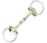 Stübben 2262 Golden Wings Snaffle Bit double broken - 5 3/4"·14,5cm - 14 mm - Sweet Copper
