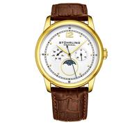 STÜHRLING Celestia 898 Quartz 39mm Classic - Brown - Yellow Gold - White