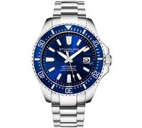 Stührling Depthmaster 3950A.2 - Man - 42 mm - Analogue - Quartz - Sapphire Glass Blue 20 mm