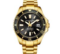 Stührling Depthmaster 3950A.7 - Man - 42 mm - Analogue - Quartz - Sapphire Glass Black 22 mm