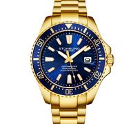 Stührling Depthmaster 3950A.8 - Man - 42 mm - Analogue - Quartz - Sapphire Glass Blue 20 mm