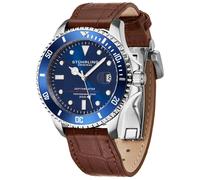 Stührling Depthmaster 883Leather.07 - Man - 42 mm - Analogue - Automatic Blue 42 mm
