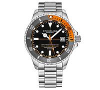 STÜHRLING Original Men's Depthmaster 883H Automatic Swiss Dive Watch with Water Resistance up to 660 Feet in Black STÜHRLING Original Black One Size