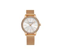 Stührling Original 4044 Women's Quartz Watch: Crystal Studded Mesh Bracelet And Elegant Design In Rose Gold Rose Gold One Size