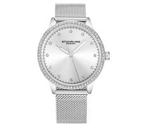 STÜHRLING Original Women's Dorset Quartz 38mm Fashion Watch with Mesh Bracelet in Silver