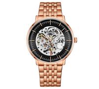 STÜHRLING Original Legacy Men's Automatic Skeleton Watch with Two-Tone Link Bracelet in Black STÜHRLING Original Black One Size