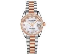Stührling Original Lineage Ladies Quartz 31Mm Watch With Crystal Markers In Rose Gold Rose Gold One Size