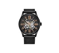 STÜHRLING Original Men's Atrium 3942M Automatic Wrist watch Skeletonized Dial 42mm Case Stainless Steel Mes in Black STÜHRLING Original Black One Size