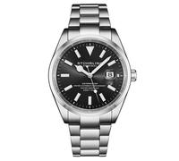STÜHRLING Original Men's Datemaster 1025 42mm Swiss Automatic Watch - Sunray Dial in Black STÜHRLING Original Black One Size