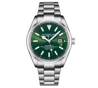 STÜHRLING Original Men's Datemaster 1025 42mm Swiss Automatic Watch - Sunray Dial in Green STÜHRLING Original Green One Size