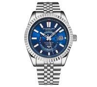 STÜHRLING Original Men's Datemaster Swiss Automatic 1020 42mm Classic in Blue STÜHRLING Original Blue One Size