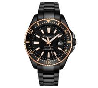 STÜHRLING Original Men's Depthmaster 3950A Quartz 42mm Diver in Black STÜHRLING Original Black One Size