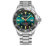 STÜHRLING Original Men's Depthmaster Heritage 42mm Swiss Quartz Dive Watch in Teal STÜHRLING Original Teal One Size