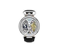 STÜHRLING Original Men's Emperor's Grand DT 3920 Automatic 46mm Skeleton in Silver STÜHRLING Original Silver One Size