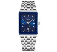 STÜHRLING Original Men's Empire Edge 45mm Quartz Rectangular Watch - Stainless Steel Bracelet in Blue STÜHRLING Original Blue One Size