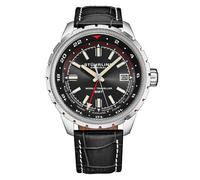 STÜHRLING Original Men's Global Voyager 1014 GMT 42mm World Timer Watch in Dark Grey STÜHRLING Original Dark Grey One Size
